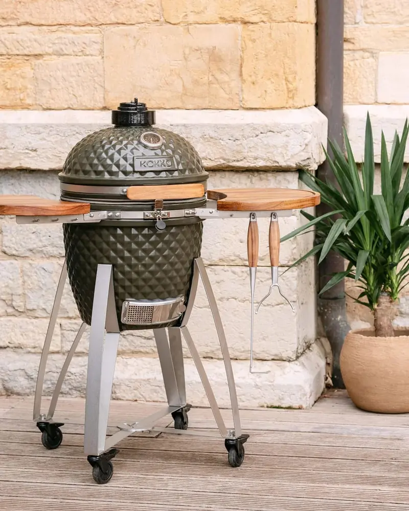 Kokko Original L · kamado 18 pouces (Ø 46 cm) : option pour cuisine d'extérieur Nox